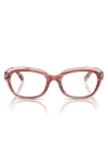 Ray Ban Ray-ban Kids' 46mm Oval Optical Glasses In Pink