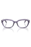 Ray Ban Ray-ban Kids' 46mm Oval Optical Glasses In Violet