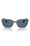 Ray Ban Ray-ban Kids' 46mm Pillow Optical Glasses & Clip-on Sunglasses In Dark Blue