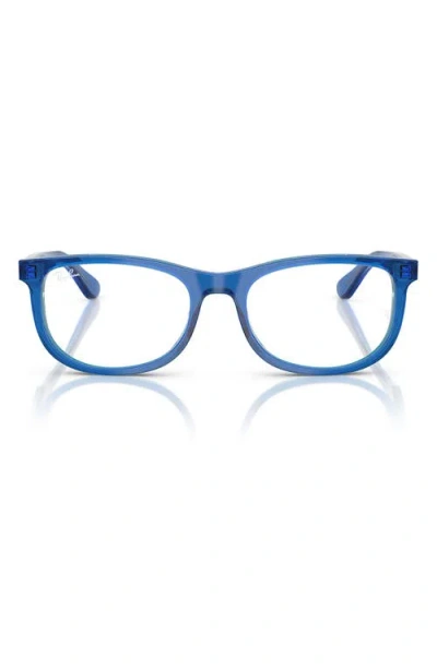 Ray Ban Ray-ban Kids' 46mm Pillow Optical Glasses In Blue Grey