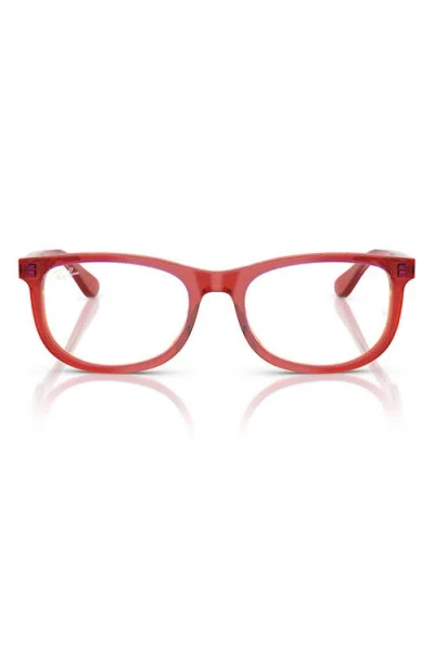 Ray Ban Ray-ban Kids' 46mm Pillow Optical Glasses In Red