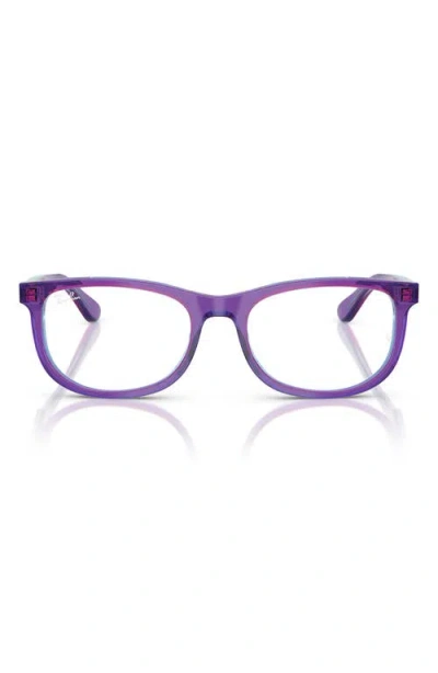 Ray Ban Ray-ban Kids' 46mm Pillow Optical Glasses In Violet