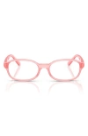 Ray Ban Ray-ban Kids' 46mm Small Pillow Optical Glasses In Pink