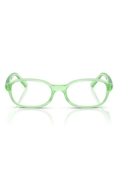 Ray Ban Ray-ban Kids' 46mm Small Pillow Optical Glasses In Transparent Green