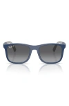 Ray Ban Ray-ban Kids' 47mm Gradient Square Sunglasses In Blue/rubber Grey