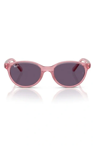 Ray Ban Ray-ban Kids' 47mm Oval Sunglasses In Trans Pink
