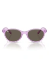 Ray Ban Ray-ban Kids' 47mm Oval Sunglasses In Transparent Violet
