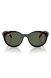 Ray Ban Ray-ban Kids' 48mm Pillow Optical Glasses & Clip-on Sunglasses In Green