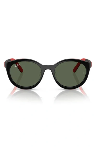 Ray Ban Ray-ban Kids' 47mm Phantos Clip-on Frames In Black/red