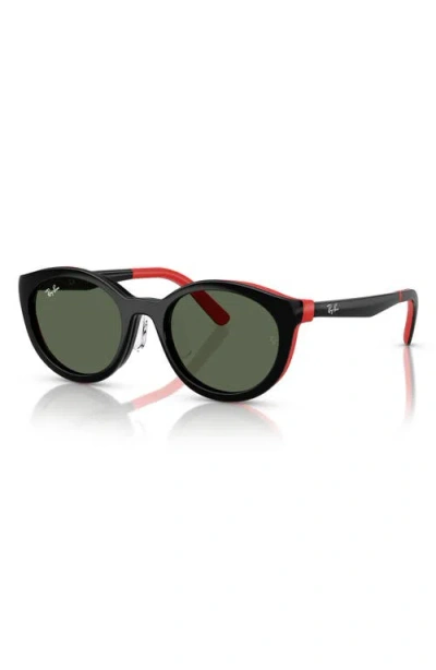 Ray Ban Ray-ban Kids' 47mm Phantos Optical Glasses & Clip-on Sunglasses In Black Orange