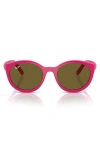 Ray Ban Ray-ban Kids' 47mm Phantos Clip-on Frames In Pink