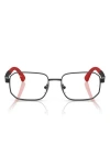 Ray Ban Ray-ban Kids' 48mm Irregular Optical Glasses In Black