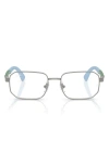Ray Ban Ray-ban Kids' 48mm Irregular Optical Glasses In Metallic