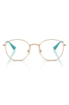 Ray Ban Ray-ban Kids' 48mm Irregular Optical Glasses In Rose Gold