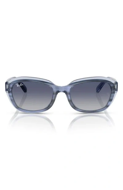 Ray Ban Ray-ban Kids' 48mm Irregular Sunglasses In Grey Flash