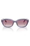 Ray Ban Ray-ban Kids' 48mm Irregular Sunglasses In Violet