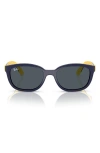 Ray Ban Ray-ban Kids' 48mm Pillow Optical Glasses & Clip-on Sunglasses In Gray