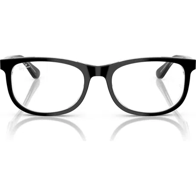 Ray Ban Ray-ban Kids' 48mm Pillow Optical Glasses In Black