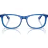 Ray Ban Ray-ban Kids' 48mm Pillow Optical Glasses In Blue Grey