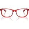 Ray Ban Ray-ban Kids' 48mm Pillow Optical Glasses In Red