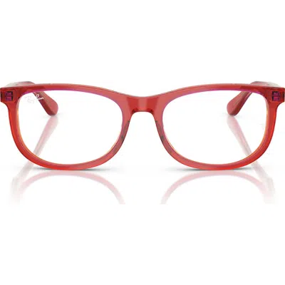 Ray Ban Ray-ban Kids' 48mm Pillow Optical Glasses In Red
