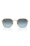 Ray Ban Ray-ban Kids' 49mm Gradient Irregular Sunglasses In Arista Grey