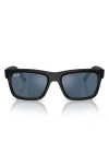 Ray Ban Ray-ban Kids' 49mm Rectangular Sunglasses In Matte Black