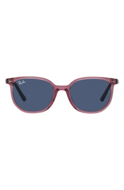 Ray Ban Ray-ban Kids' Elliot Junior 46mm Square Sunglasses In Trans Pink