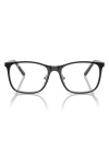 Ray Ban Ray-ban Kids' Junior 46mm Square Optical Glasses In Black Silver