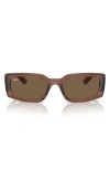 Ray Ban Kiliane 54mm Pillow Sunglasses In Transparent