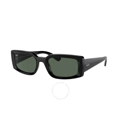 Ray Ban Kiliane Bio Based Dark Green Rectangular Ladies Sunglasses Rb4395f 667771 54