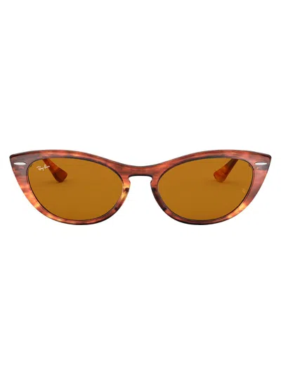 Ray Ban Klassische Cat-eye-sonnenbrille In Braun