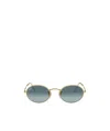 Ray Ban 3547 Oval Sunglasses In Green