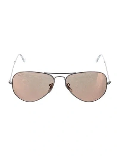 Pre-owned Ray Ban Large Aviator Sunglasses