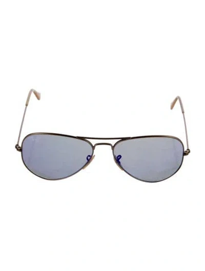 Pre-owned Ray Ban Large Aviator Sunglasses
