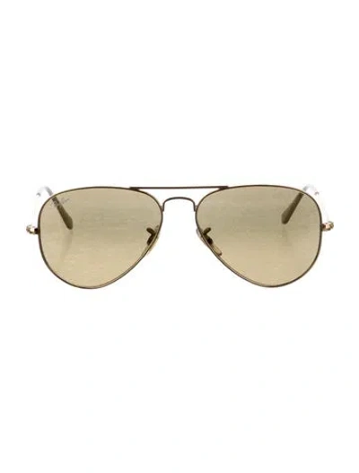Pre-owned Ray Ban Large Aviator Sunglasses