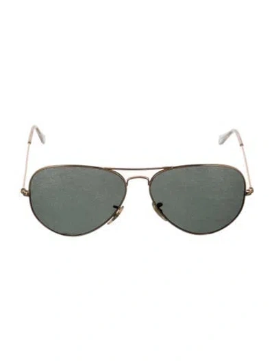 Pre-owned Ray Ban Large Aviator Sunglasses