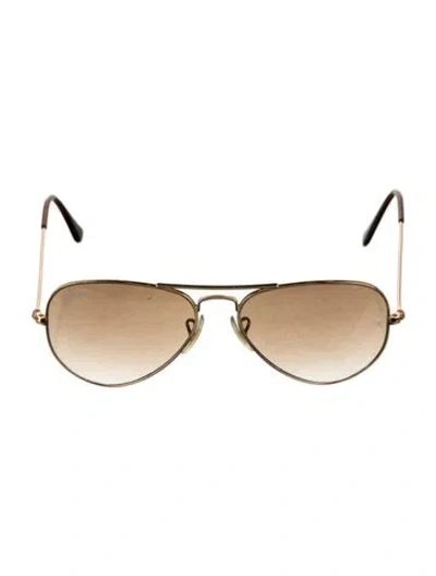 Pre-owned Ray Ban Large Aviator Sunglasses