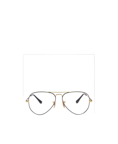 Ray Ban Large Frame Flat Mirror In White