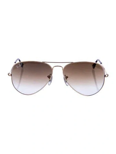 Pre-owned Ray Ban Large Metal Aviator Sunglasses In Multi