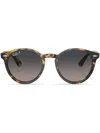 Ray Ban Sonnenbrille Mit Rundem Gestell In Yellow