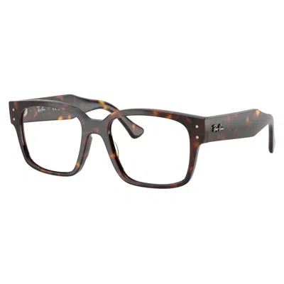 Ray Ban Laurene Demo Square Unisex Eyeglasses Rx7256 8320 51 In Brown