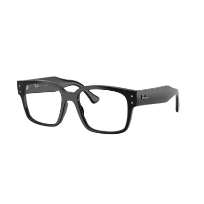 Ray Ban Laurene Demo Square Unisex Eyeglasses Rx7256f 8260 50 In Black