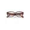Ray Ban Laurene Optics Bio-based Eyeglasses Striped Havana Frame Clear Lenses Polarized 50-18 In Striped Havana