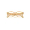 Ray Ban Laurene Optics Bio-based Eyeglasses Transparent Beige Frame Clear Lenses Polarized 50-18 In Transparent Beige