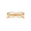 Ray Ban Laurene Optics Bio-based Eyeglasses Transparent Beige Frame Clear Lenses Polarized 53-18 In Transparent Beige