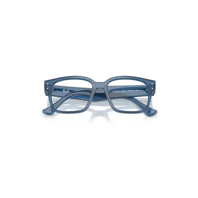 Ray Ban Laurene Optics Bio-based Eyeglasses Transparent Blue Frame Clear Lenses Polarized 53-18