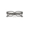 Ray Ban Laurene Optics Bio-based Eyeglasses Transparent Grey Frame Clear Lenses Polarized 51-18 In Transparent Grey