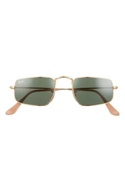 Ray Ban Ray-ban Legend 49mm Rectangular Sunglasses In Legend Gold/green