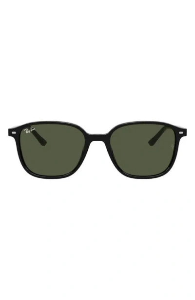 Ray Ban Ray-ban Leonard 55mm Square Sunglasses In Green